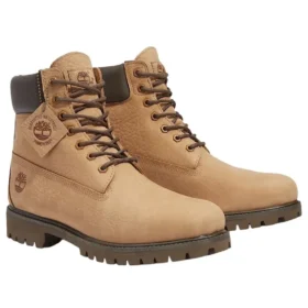 Premium 6 Inch Waterproof “Beige Nubuck Dark Brown”
