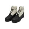 Premium 6 Inch Waterproof Boot “Black White”