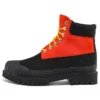 Premium 6 Inch Waterproof Boot “Medium Orange Nubuck with Black”