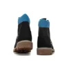 Premium 6 Inch Waterproof Boots “Black Nubuck with Blue”