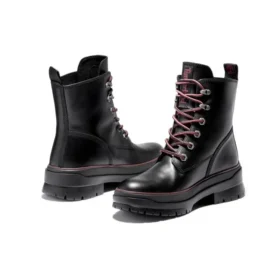 Premium 6 Inch Waterproof Boots “Black Red”