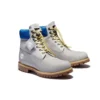 Premium 6 Inch Waterproof Boots “Grey with Blue Collar”