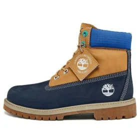 Premium 6 Inch Waterproof Boots “Wheat Blue Navy”