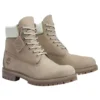 Premium 6 Inch Waterproof “Medium Grey Nubuck Light Green”