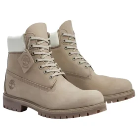Premium 6 Inch Waterproof “Medium Grey Nubuck Light Green”