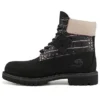 Premium Waterproof Wide Fit Boot “Black Nubuck with Pink”