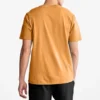 Printing Casual Round Neck Short Sleeve Couple Style Yellow