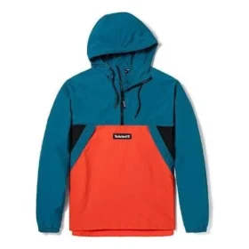 Pullover Windbreaker Jacket “Blue Orange”