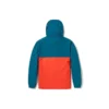 Pullover Windbreaker Jacket “Blue Orange”