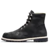 Redwood Falls Waterproof Moc-Toe Boot “Black Full-Grain”