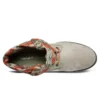 Richmont Ridge Roll Top Wide-Fit Boots “Beige Green Red Camouflage”