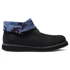 Roll Top Boots Basic “Black Blue Camouflage”
