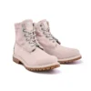 Roll Top Wide Fit Boots Basic “Pale Pink with Plaid Print”
