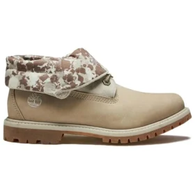 Roll Top Wide-Fit Boots “Wheat Brown”