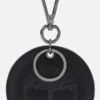 Round 2-Sided Leather Key Ring