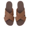 Seton Bay Cross Strap Sandals “Brown”