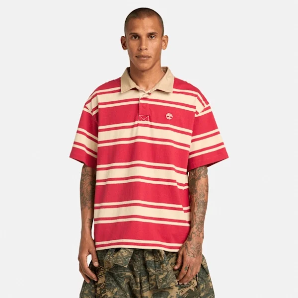 Striped Short-Sleeve Rugby Polo Striped Short-Sleeve Rugby Polo