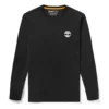 Timberland Casual Printing Round Neck Long Sleeves Black