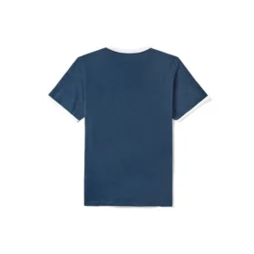 Timberland Casual Round Neck Printing Short Sleeve Blue