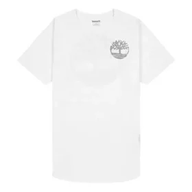 Timberland Casual Round Neck Printing Short Sleeve White