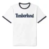 Timberland Casual Round Neck Printing Short Sleeve White