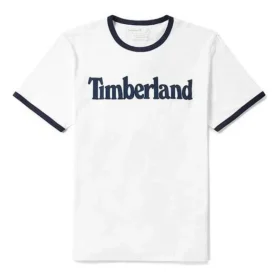 Timberland Casual Round Neck Printing Short Sleeve White