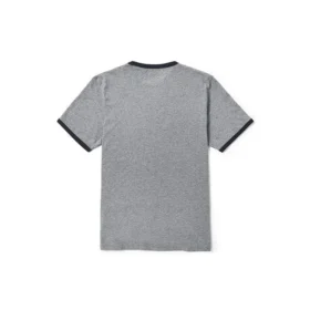 Timberland Colorblock Collar Logo Printing Short Sleeve Gray