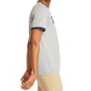 Timberland Colorblock Collar Logo Printing Short Sleeve Gray