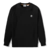 Timberland Embroidered Logo Round Neck Pullover Black
