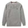 Timberland Embroidered Logo Round Neck Pullover Gray