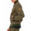 Timberland Logo Pocket Zipper Jacket Forest Green