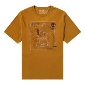 Timberland Map Pattern Printing Short Sleeve Small