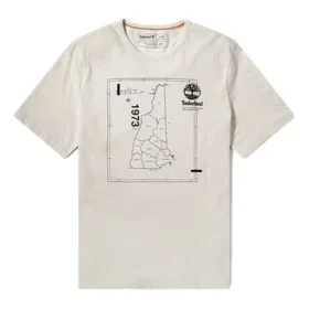 Timberland Pattern Printing Short Sleeve White