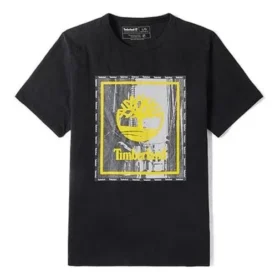 Timberland Printing Round Neck Short Sleeve Black