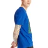 Timberland Round Neck Printing Short Sleeve Blue