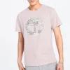 Timberland Round Neck Printing Short Sleeve Pink