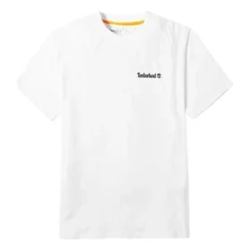 Timberland SS20 Round Neck Printing Short Sleeve White