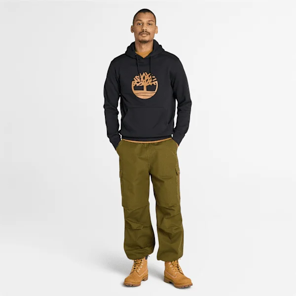 Timberland Tree Logo Hoodie – Black/Wheat Timberland Tree Logo Hoodie – Black/Wheat