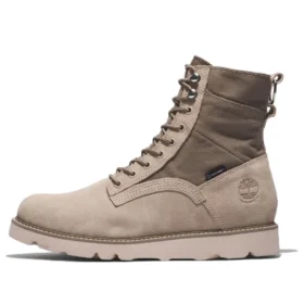 Vibram Waterproof Leather and Fabric Boots “Beige Suede”