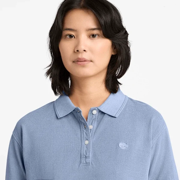 Women’s Garment Dyed Short-Sleeve Pique Polo Women’s Garment Dyed Short-Sleeve Pique Polo
